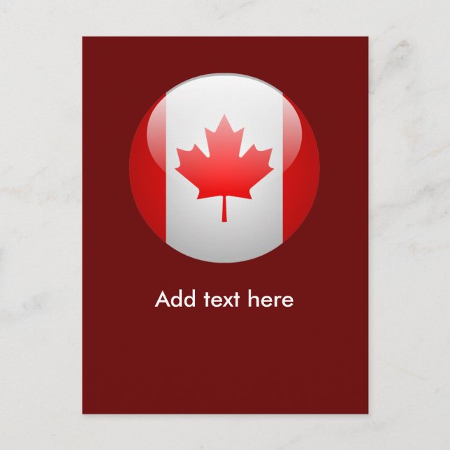 Kanada-Flagge Postkarte (Vorderseite)