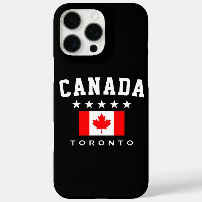 Kanada-Flagge, Stadt TORONTO  iPhone 16 Pro Max Hülle (Rückseite)