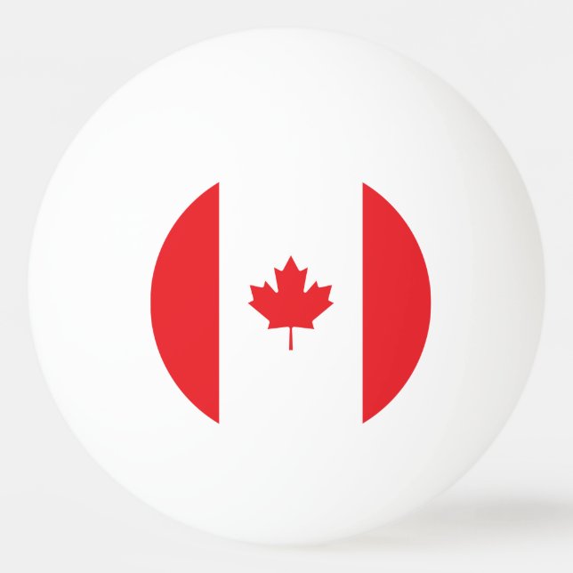 Kanada-Flagge Tischtennisball (Vorderseite)