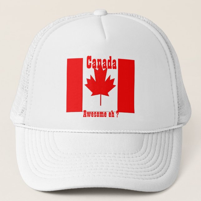 Kanada-Flagge Truckerkappe (Vorderseite)