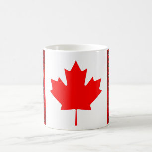 Kanada-Flagge + Ukrainische Querstich-Tasse Kaffeetasse