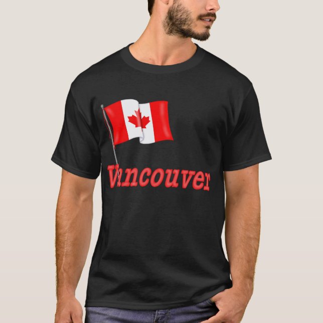 Kanada-Flagge - Vancouver T-Shirt (Vorderseite)