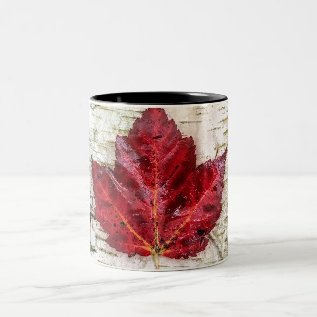 Kanada-Flagge Zweifarbige Tasse (Mittel)
