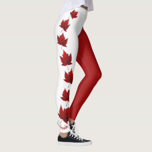 Kanada Flaggen Leggings Classic Canada Souvenir Pa
