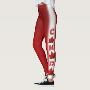 Kanada Flaggen Leggings Classic Canada Souvenir Pa