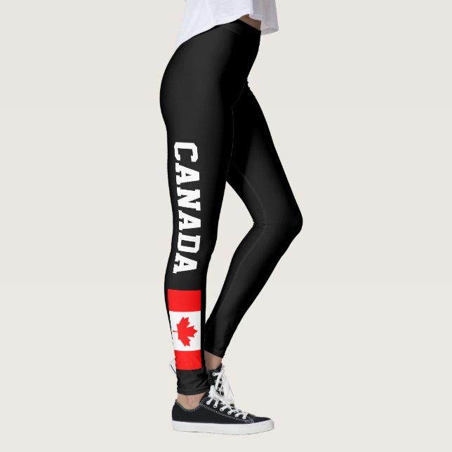 Kanada-Flaggen-Leggings für kanadische Frauen und Leggings (Rechts)