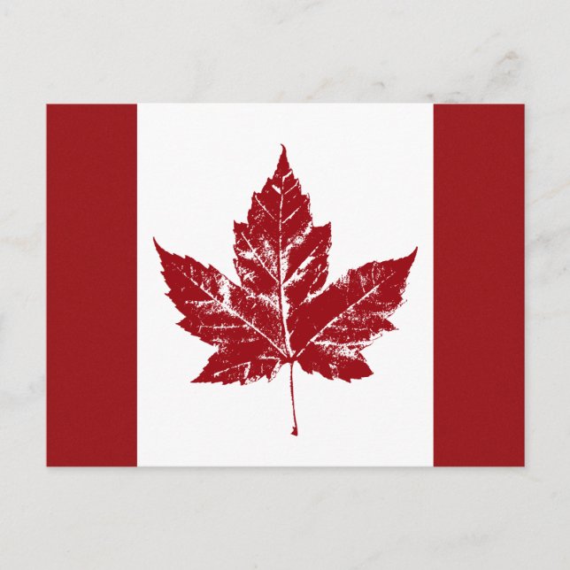 Kanada Flaggen Postkarten Kanadische Souvenirkarte (Vorderseite)