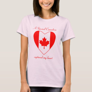Kanada-Flaggen-Schatz-T - Shirt