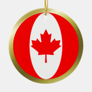 Kanada-Flaggen-Schmuck Keramik Ornament