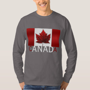 Kanada-Flaggen-Shirt-Kanada-Andenken-Shirts u. T-Shirt