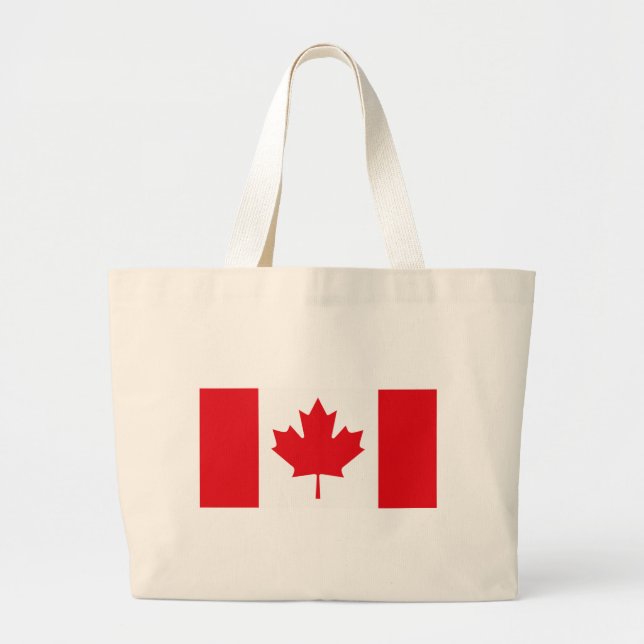 Kanada-Flaggen-Taschen-Tasche Jumbo Stoffbeutel (Vorne)