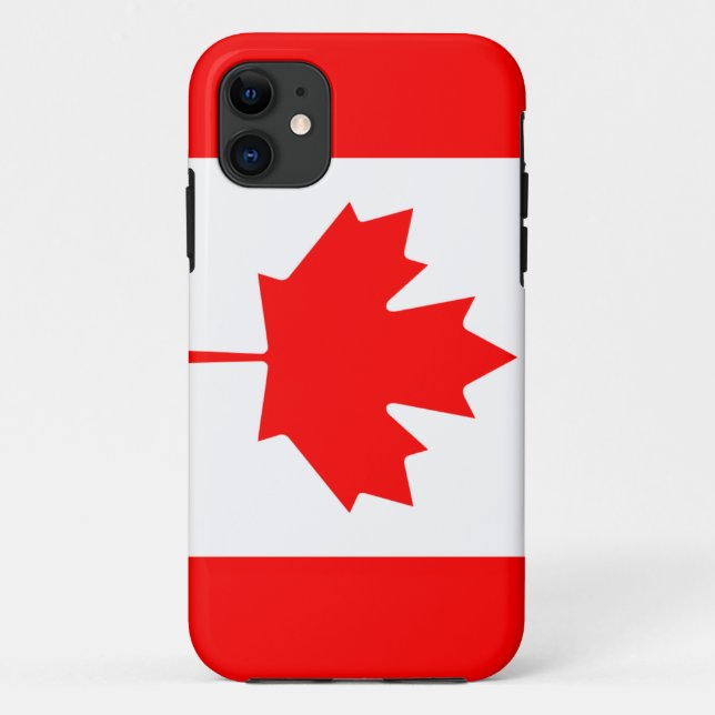Kanada-Flaggen-Telefon-Kasten Case-Mate iPhone Hülle (Rückseite)