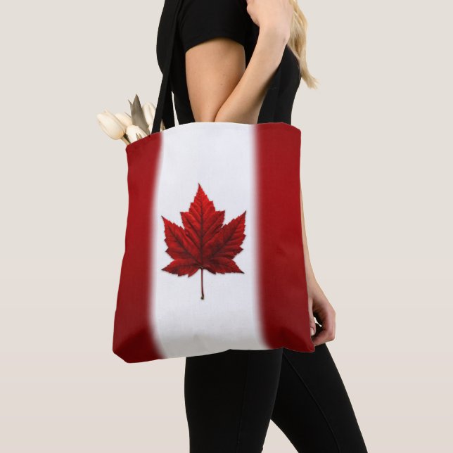 Kanada Flaggen-Tragetaschen Kanada Ahornleaf-Flagg Tasche (Von Nahem)
