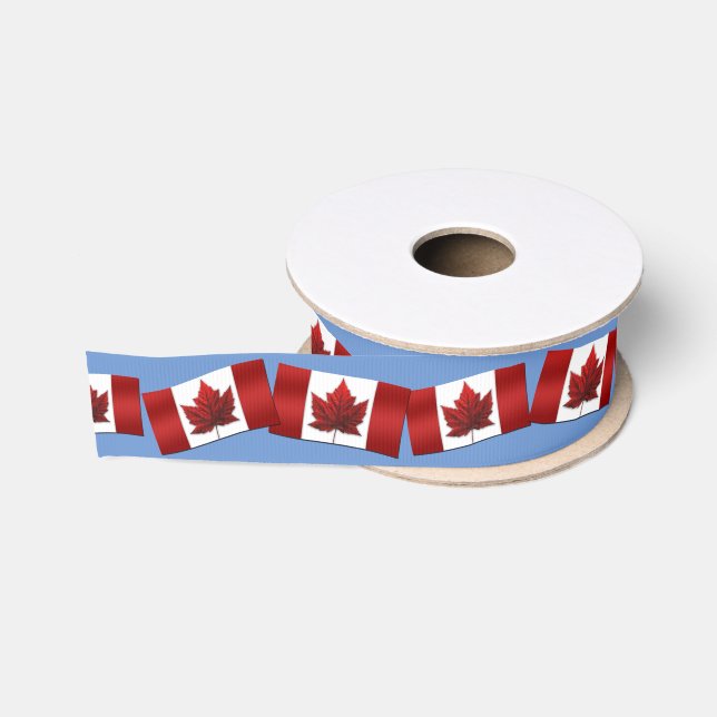 Kanada Flaggenband Custom Canada Ribbon Ripsband (Spule)