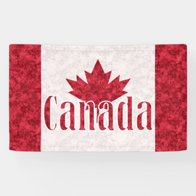 Kanada, Flaggendusche Banner (Horizontal)