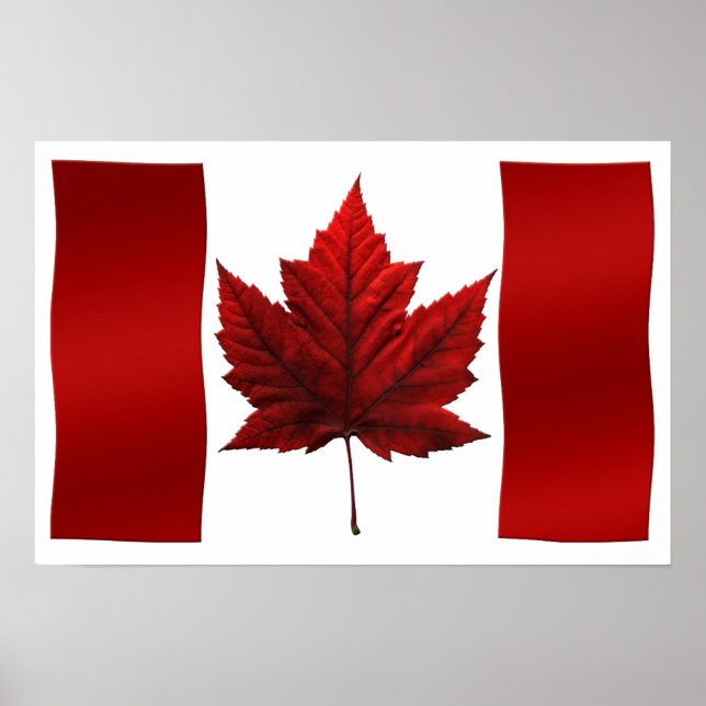 Kanada Flaggenplakat Kanada Flagge Souvenirkunst P Poster (Vorne)