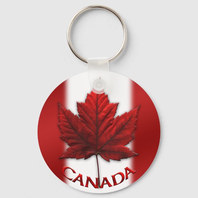 Kanada Flaggenstaat Souvenir Key Chain & Canada Ma Schlüsselanhänger (Vorderseite)
