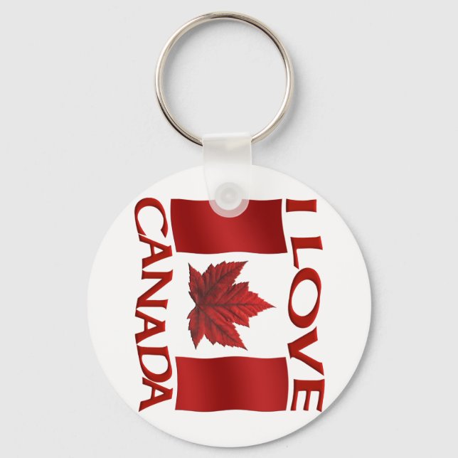 Kanada Flaggenstaat Souvenir Key Chain & Canada Ma Schlüsselanhänger (Vorderseite)