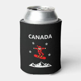 Kanada Flying Red Snowboarder Color Dosenkühler
