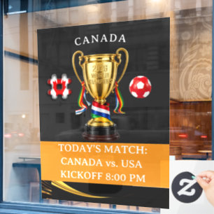 Kanada Football Tragbare Globale Spiele 2026 Fensteraufkleber