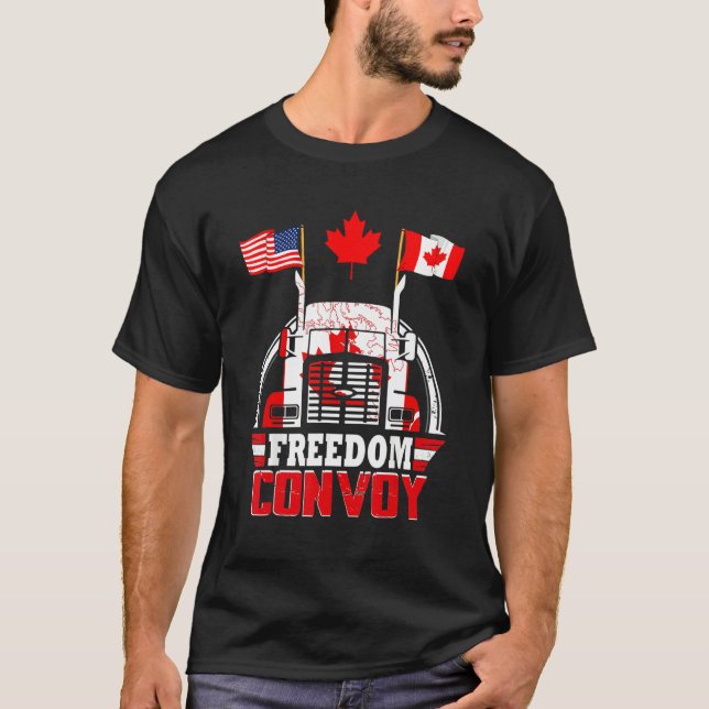 Kanada Freedom Convoy 2022 Kanadischer Lastkraftwa T-Shirt (Vorderseite)