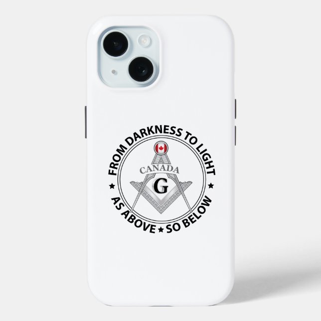 Kanada Freimaurerei Zeichen Case-Mate iPhone Hülle (Rückseite)