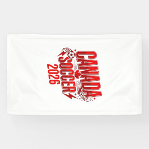 Kanada Fußball 2026 Fußball Bold Landestypografie  Banner