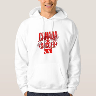 Kanada Fußball 2026 Fußball Fett Land Typografie Hoodie