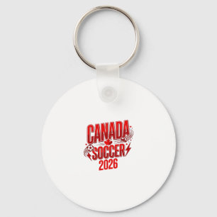 Kanada Fußball 2026 Fußball Fett Land Typografie  Schlüsselanhänger