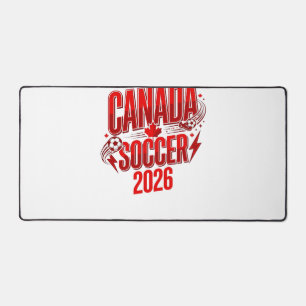 Kanada Fußball 2026 Fußball Fett Land Typografie Schreibtischunterlage