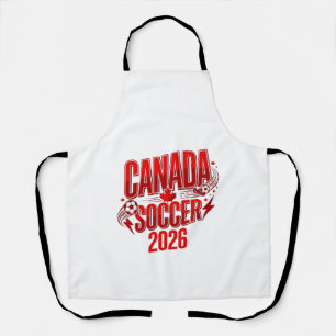 Kanada Fußball 2026 Fußball Fett Land Typografie  Schürze