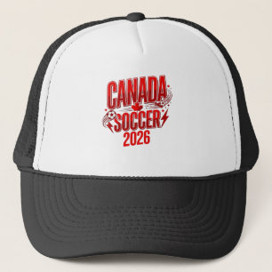 Kanada Fußball 2026 Fußball Fett Land Typografie  Truckerkappe