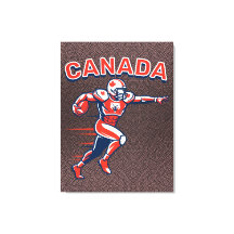 Kanada-Fußball-Team Dynamische Patriotische Athlet