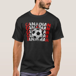 Kanada Fußball Team Support Kanadische Flagge 2022 T-Shirt
