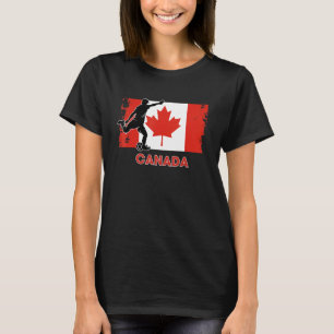 Kanada Fußballfan 2022 National Football Team Fla T-Shirt