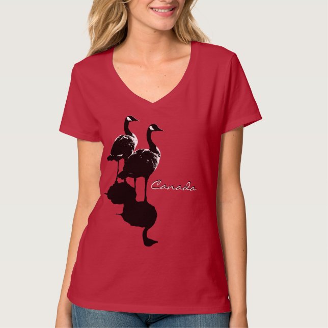 Kanada-Gans-Andenken Women'sT-Shirt u. T-Shirt (Vorderseite)