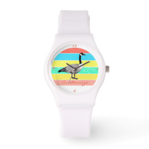 Kanada Gänse Multi-Color Sun Thunder_Cove Armbanduhr