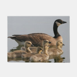 Kanada-Gänse - Mutter Gans-und Baby-Gänschen Fußmatte
