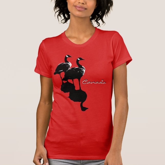 Kanada - Gänse und Gänse - Geschenke für Frauen T-Shirt (Vorderseite)