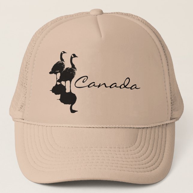 Kanada Gänse und Kanada Gänsehaut Truckerkappe (Vorderseite)