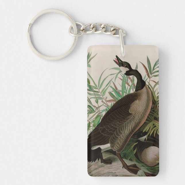 Kanada Gänse Vögel Amerika Audubon Print Schlüsselanhänger (Vorderseite)