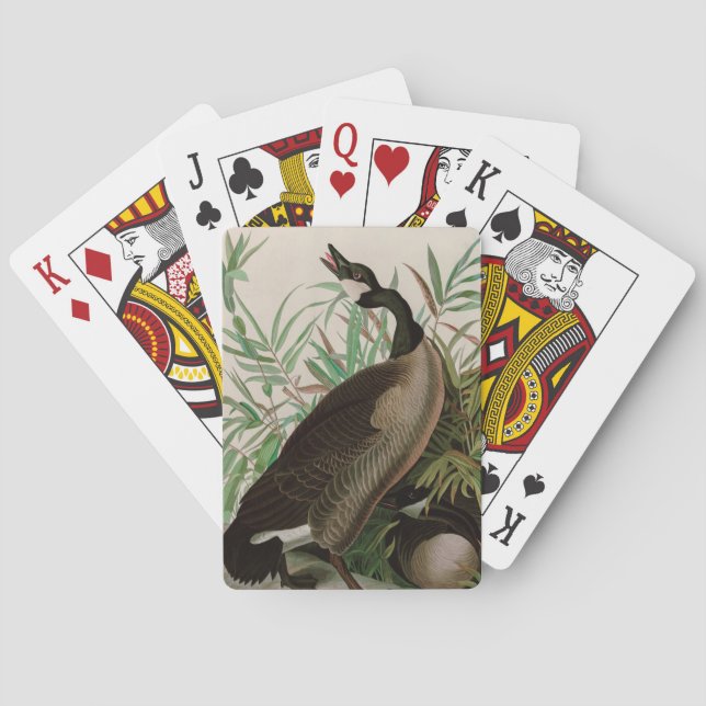 Kanada Gänse Vögel Amerika Audubon Print Spielkarten (Rückseite)