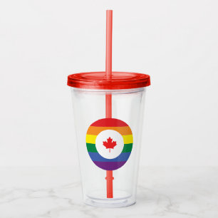 Kanada-Gay Pride Acryltrinkbecher
