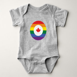 Kanada-Gay Pride Baby Strampler