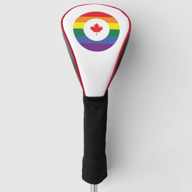 Kanada-Gay Pride Golf Headcover (Vorderseite)