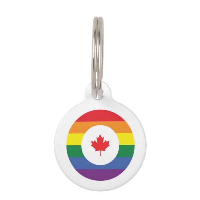Kanada-Gay Pride Haustiermarke (Vorderseite)
