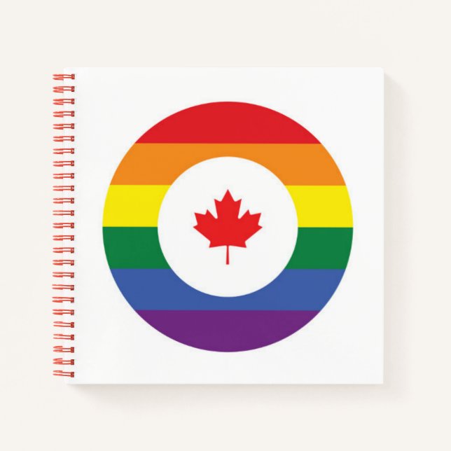 Kanada-Gay Pride Notizbuch (Vorderseite)