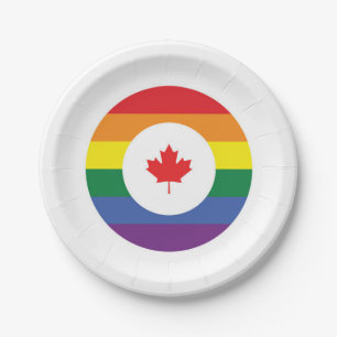 Kanada-Gay Pride Pappteller