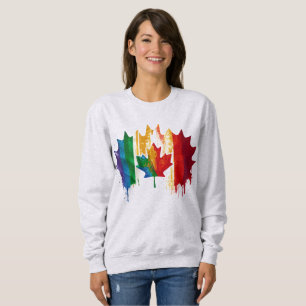 Kanada Gay Pride Regenbogenflagge Ahornblättriger Sweatshirt