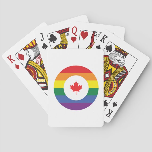 Kanada-Gay Pride Spielkarten (Rückseite)